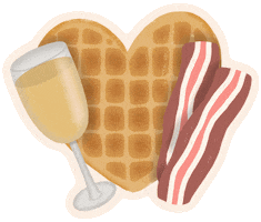 Valentines Day Breakfast Sticker by kynyoubelieveit