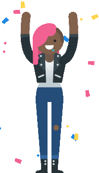Jackpocket happy excited celebrate win Sticker