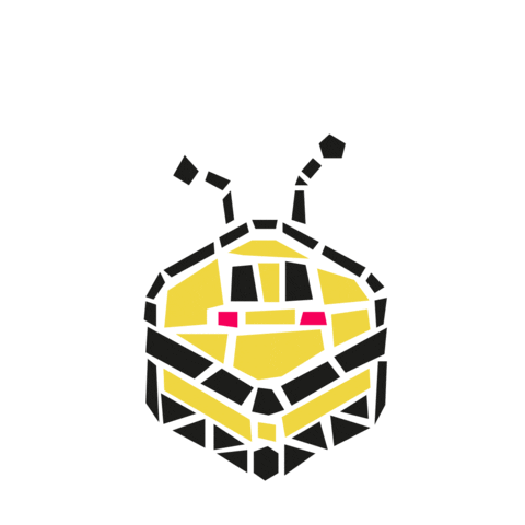 HackersAtUPC giphyupload fly bee coding Sticker