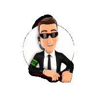 Special Agent Smiling Sticker by Araz Supermarket