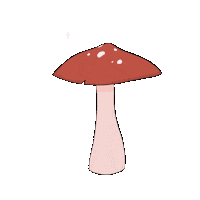 earthquakemushroom red nature sparkle shine Sticker