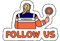 Follow Sticker by Interschutz – Safeguarding tomorrow.