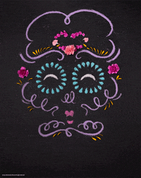 Day Of The Dead Halloween GIF by marmaladebleue