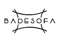BADESOFA logo brand baden bath tub Sticker