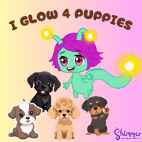 Happy Puppy Love GIF by ShimmertheGlowworm