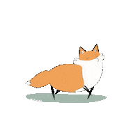 kevintheangryboi happy kawaii animals fox Sticker