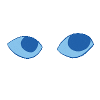 See Blue Eyes Sticker