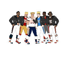 Nfl Jumping In Sticker by Bleacher Report