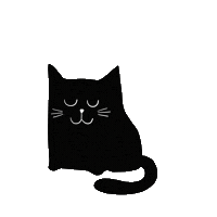 Black Cat Sticker