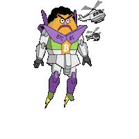 Robot Bitcoin Sticker by herecomesbitcoin