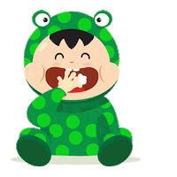 OmoSnack love crying sleep eating Sticker