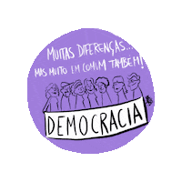 Democracia Massãº Sticker by InstitutoUpdate