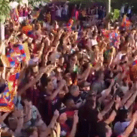 parade treble GIF by FC Barcelona