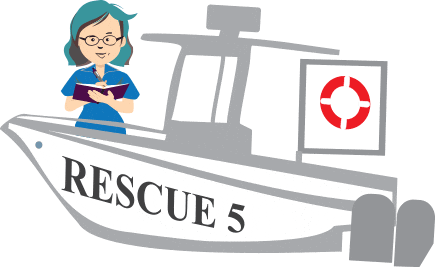 Boat Rescue Sticker by Eckerd College