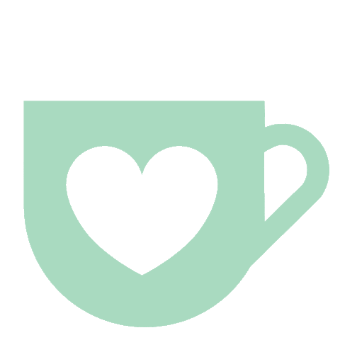Coffee Heart Sticker by Karole Kessler