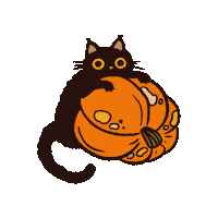 Cat Halloween Sticker