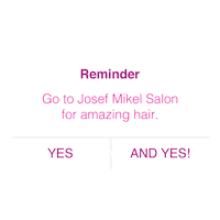 Good Hair Day Reminder Sticker by Josef Mikel Salon