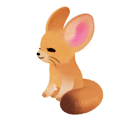 Fennec Fox Sticker by pikaole