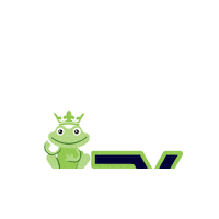 EightX fashion style frog men Sticker