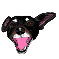 dog jellybean Sticker by Leti Romano