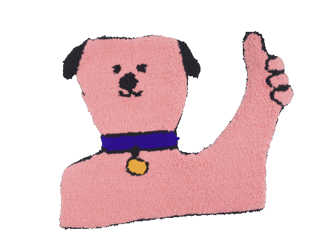 Happy Cute Dog Sticker
