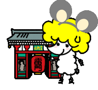 Japan Mouse Sticker
