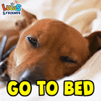 Tired Good Night GIF by Lucas and Friends by RV AppStudios