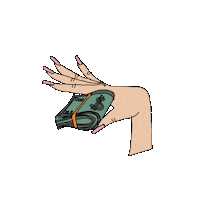 Flauschelle beauty hand blink nails Sticker
