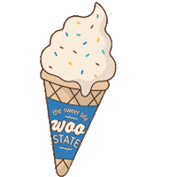 Ice Cream Wsu Sticker by Worcester State University