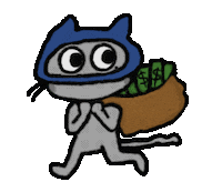 Cat 偷偷摸摸 Sticker