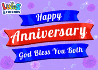 Happy Anniversary Greetings GIF by Lucas and Friends by RV AppStudios