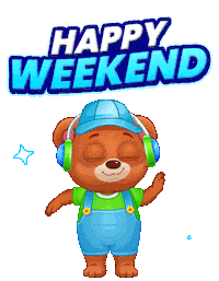 Happy Sunday Weekend Sticker by Lucas and Friends by RV AppStudios