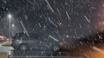 Light Snowfall Moves Through New Jersey