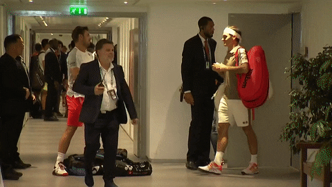 roger federer good luck GIF by Roland-Garros