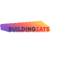 Buildingeats food building eats chicago food Sticker