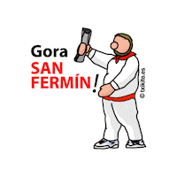 San Fermin Fiesta Sticker by Txikito