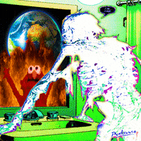 Black Mirror Skull GIF by PEEKASSO