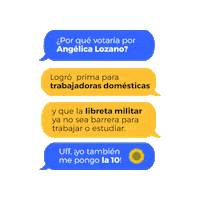 AngelicaLozanoC partido verde angelica lozano senadora angélica lozano 10 al senado Sticker