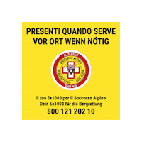 Sticker by Corpo Nazionale Soccorso Alpino e Speleologico -Bergrettung - Mountain Rescue Ehrenamtliche Organisation