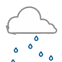 Rain Weather Sticker by Loudoe