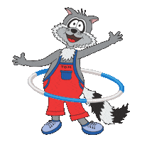 Tom Waschbär Sticker by Swiss Holiday Park