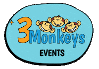 3MonkeysInflatablesOfficial entertainment events attractions inflatables Sticker