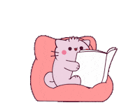 Good Morning Cat Sticker by Pembe
