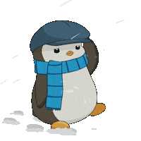 Ice Storm Snow Sticker by Pudgy Penguins