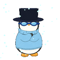 Freezing Ice Cube Sticker by Pudgy Penguins