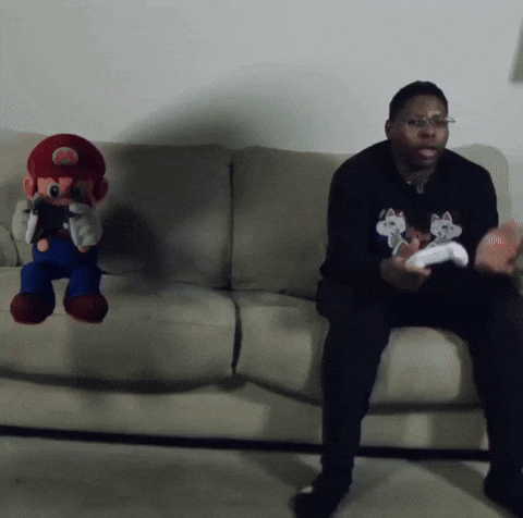 Super Mario Gamer GIF
