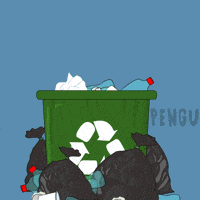 Penguin Trash GIF by Pudgy Penguins