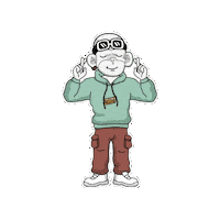 Relaxed Stay Cool Sticker by Zhot Shop