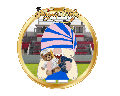 Congratulations Gnome Sticker