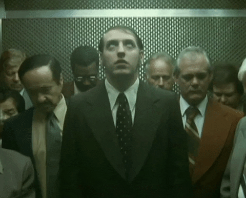 The Golden Path Awkward Elevator GIF by The Chemical Brothers